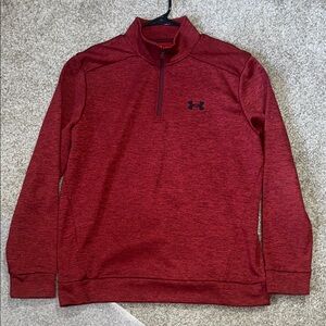 Under Armour Red Quarter-Zip Pullover